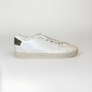 Thousand Fell Men's Lace up Sneakers White Size 9.5 Green